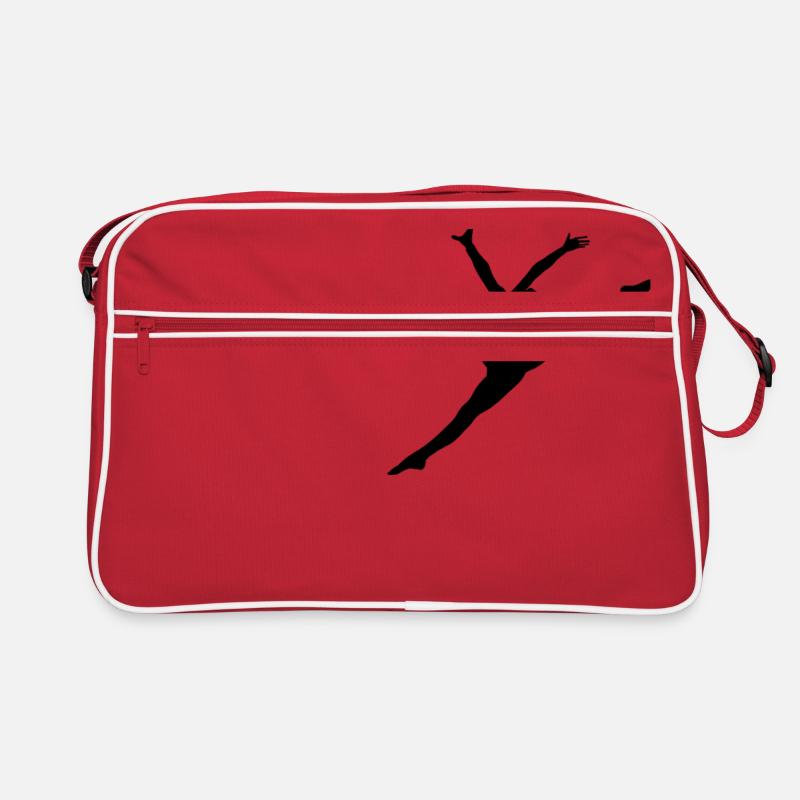 Tanzen - Retro Tasche - Rot/Weiß