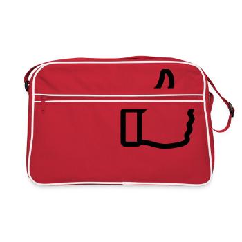 Pouce en l'air - Sac Retro - rouge/blanc - Devant
