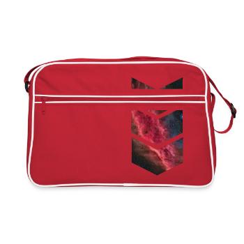 Three Stripes of the Galaxy Gift Idea Especially - Retro Bag - red/white - Front