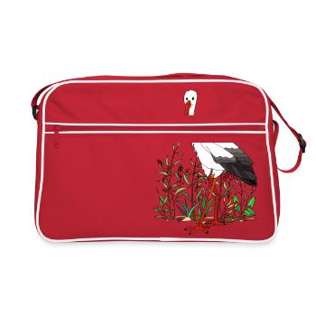 Stork - Retro Bag - red/white - Front