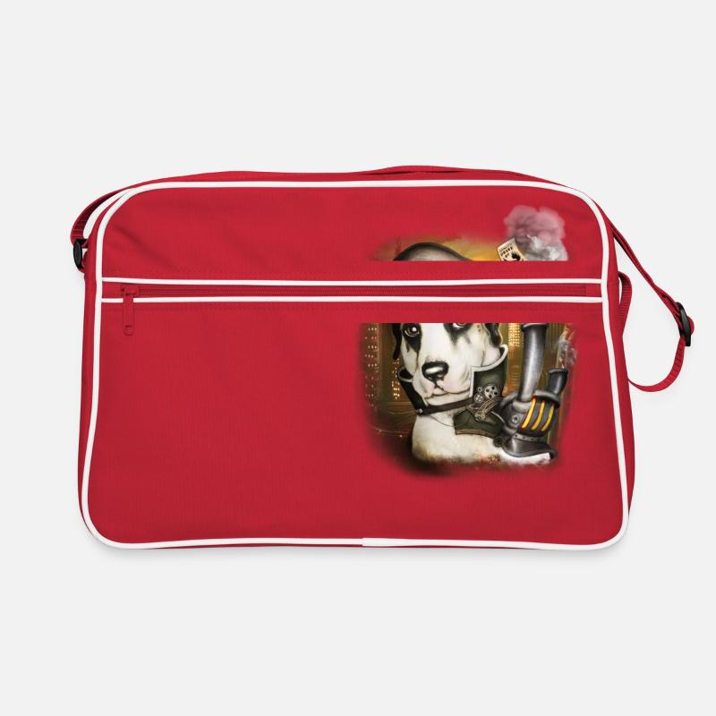 Steampunk Hund # 3 Retro Tasche