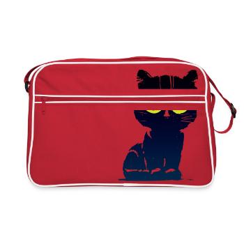 Black Cat 2 - Sac Retro - rouge/blanc - Devant