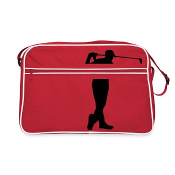 Golf player - Retro Bag - red/white - Front