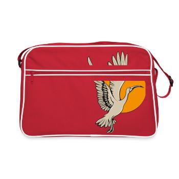Ibis - Retro Tasche - Rot/Weiß - Vorne