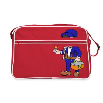 electrician - Retro Bag - red/white - Front