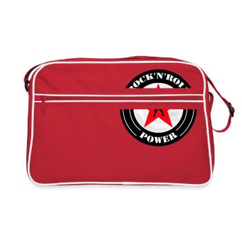 music - Retro Tasche - Rot/Weiß - Vorne