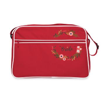 Team Bride - Retro Tasche - Rot/Weiß - Vorne