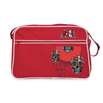 CALAVERA - Retro Tasche - Rot/Weiß - Vorne