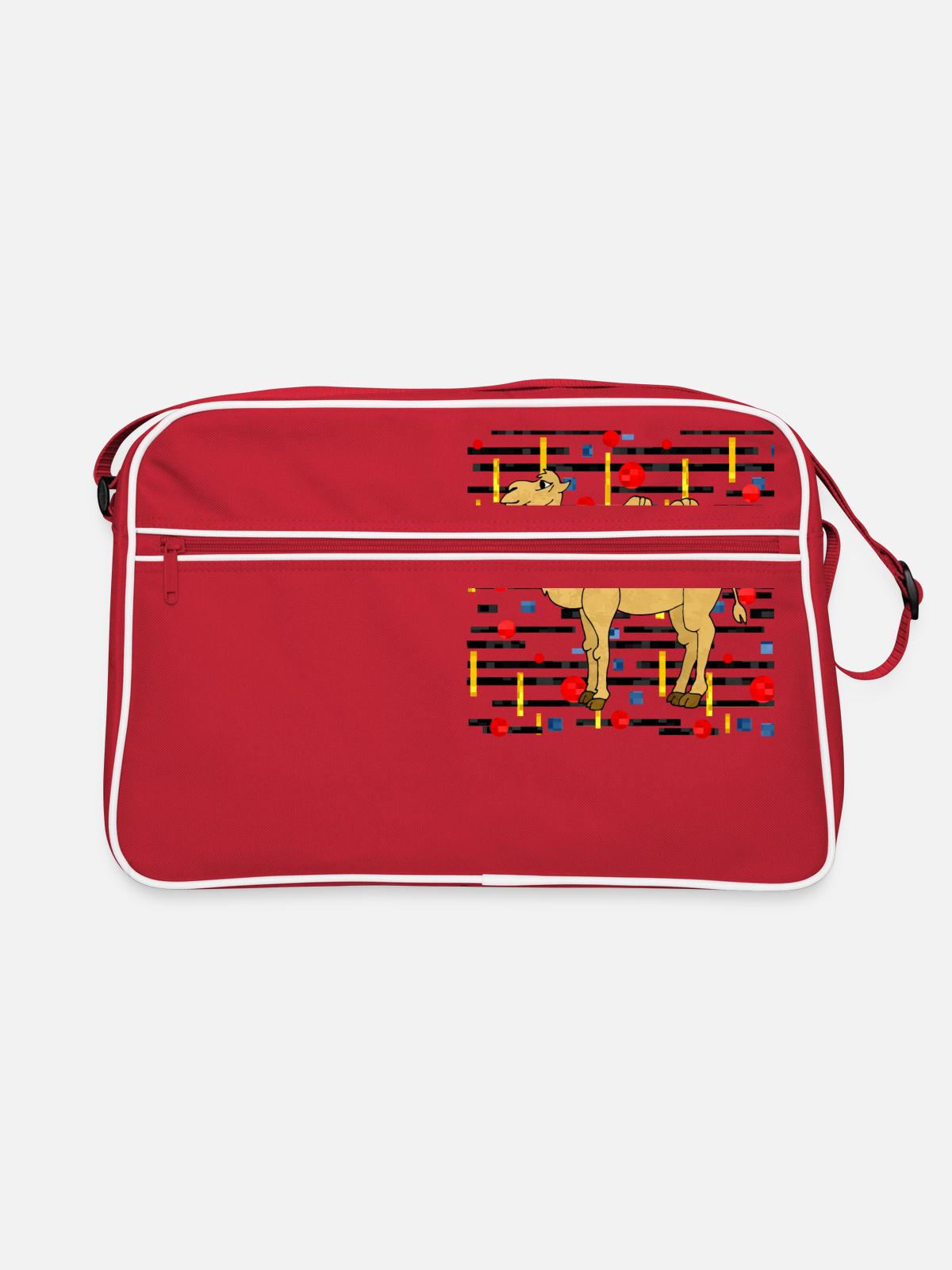 Camel - Retro Bag - red/white - Front