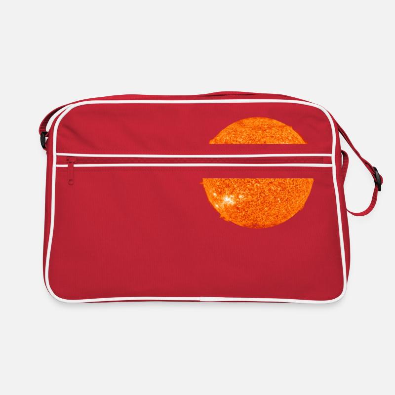 Sonne - Retro Tasche - Rot/Weiß