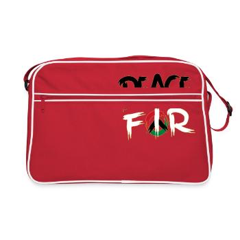 FRIEDEN FÜR GAZA - Retro Tasche - Rot/Weiß - Vorne