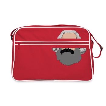 Karl Marx - Sac Retro - rouge/blanc - Devant