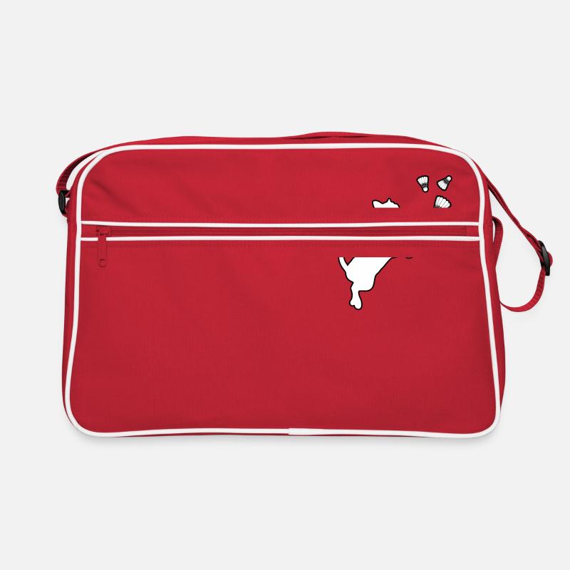 Badminton Katze Retro Tasche