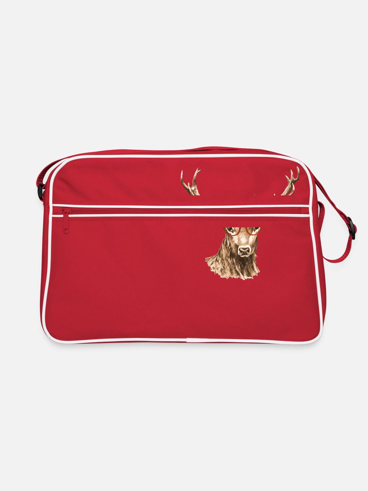 cerf - Sac Retro - rouge/blanc - Devant