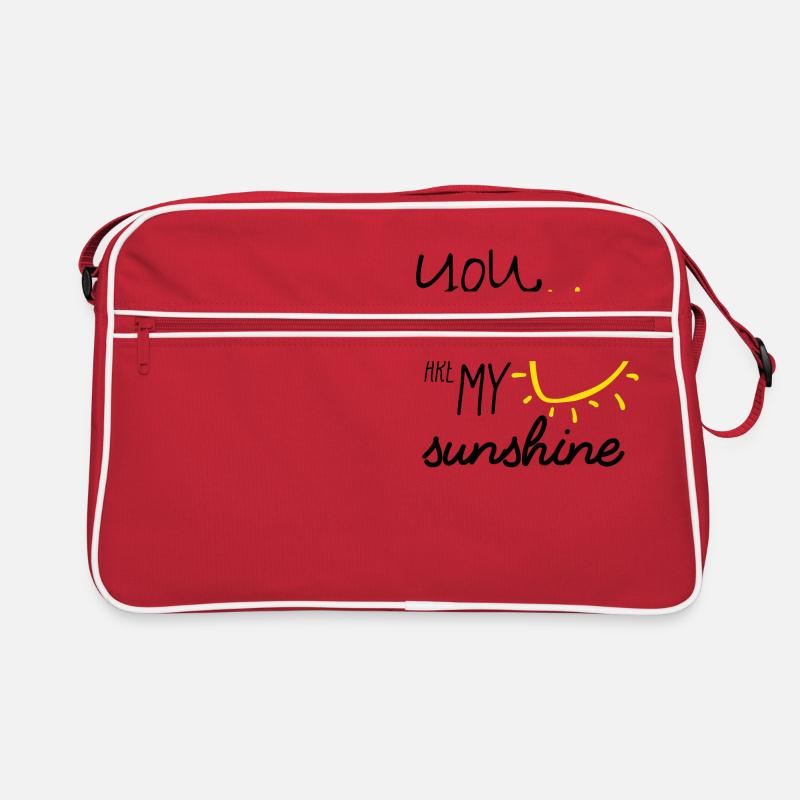 Partnerlook Mutter Tochter My Sunshine Mutter - Retro Tasche - Rot/Weiß