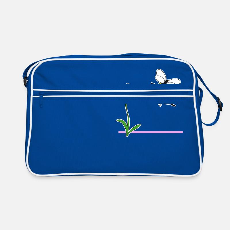Bumblebee and flower Retro Bag