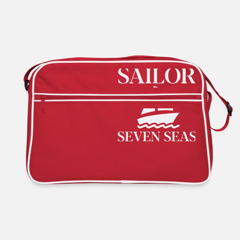 Sailor - Retro Tasche - Rot/Weiß