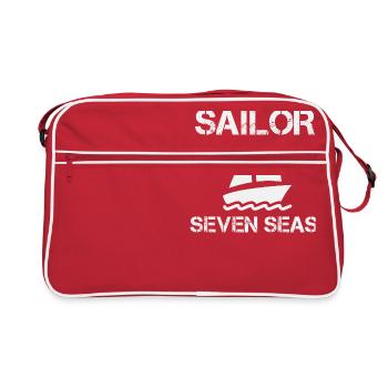 marin - Sac Retro - rouge/blanc - Devant