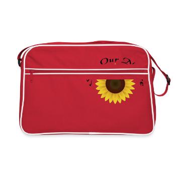 Save our Nature - Sunflower - Retro Bag - red/white - Front