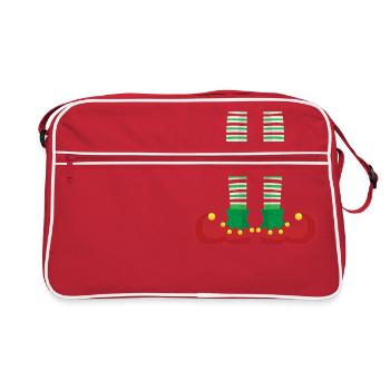 ELF Beine - Retro Tasche - Rot/Weiß - Vorne