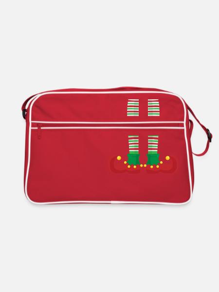 ELF Beine - Retro Tasche - Rot/Weiß - Vorne