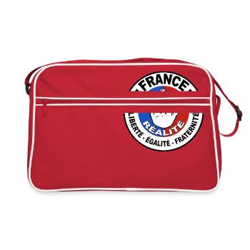 France logo - Sac Retro - rouge/blanc - Devant