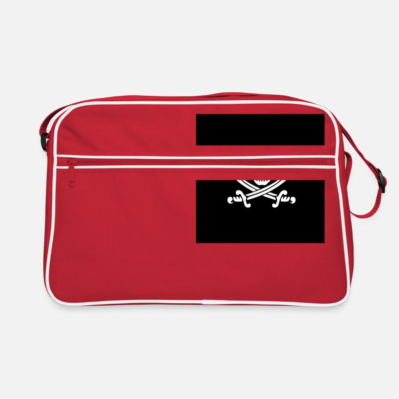 lustiger Roger - Retro Tasche - Rot/Weiß