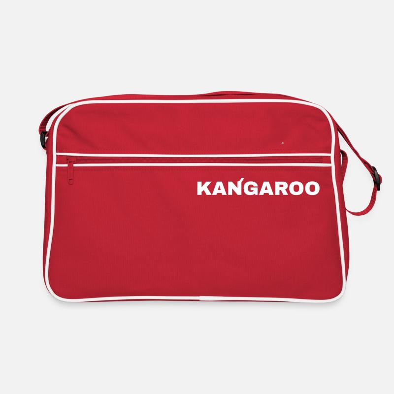 Kangourou - Sac Retro - rouge/blanc