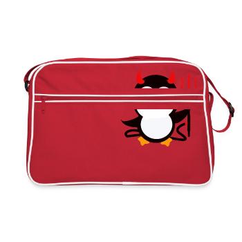 devil - Retro Bag - red/white - Front
