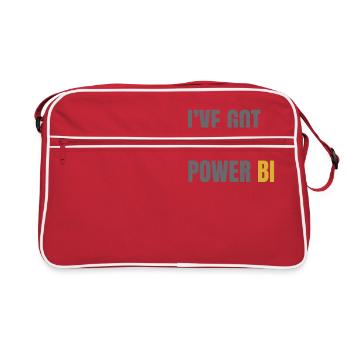 POWER BI - Sac Retro - rouge/blanc - Devant