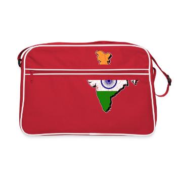 Inde - Sac Retro - rouge/blanc - Devant