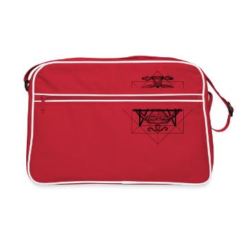 Hermetica Moderna - The Sight of Janus - Retro Tasche - Rot/Weiß - Vorne
