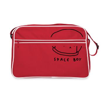 Space Boy Cat - Retro Bag - red/white - Front