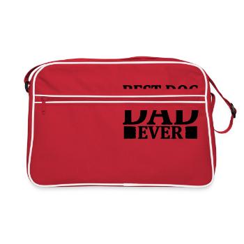 best dog dad - Retro Bag - red/white - Front