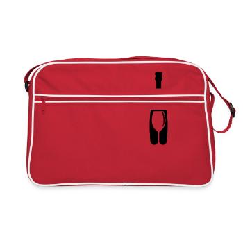 bottle - Retro Bag - red/white - Front