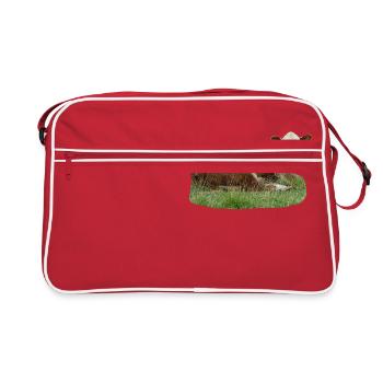 Cow - Retro Bag - red/white - Front
