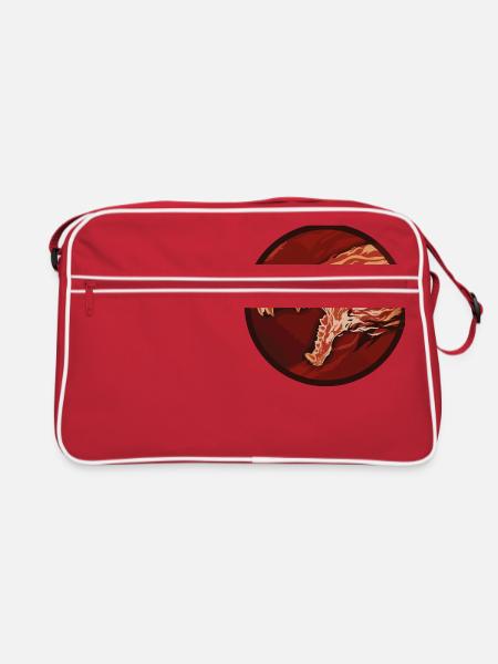 Aube hurlante - Sac Retro - rouge/blanc - Devant