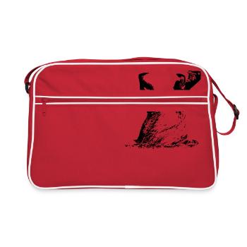 gueule - Sac Retro - rouge/blanc - Devant