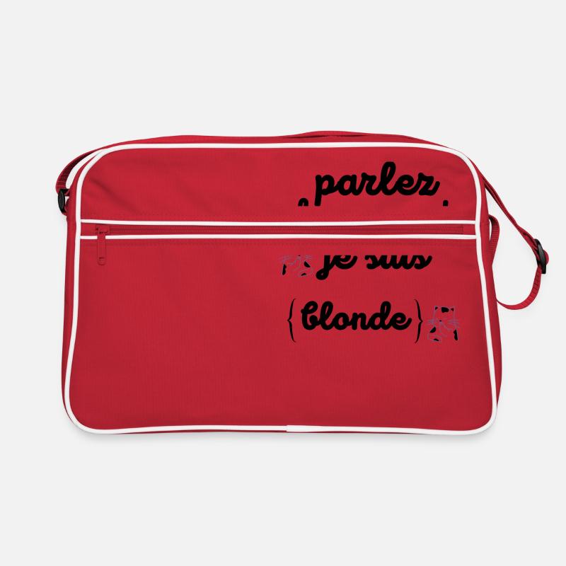 parlez doucement je suis blonde Sac Retro