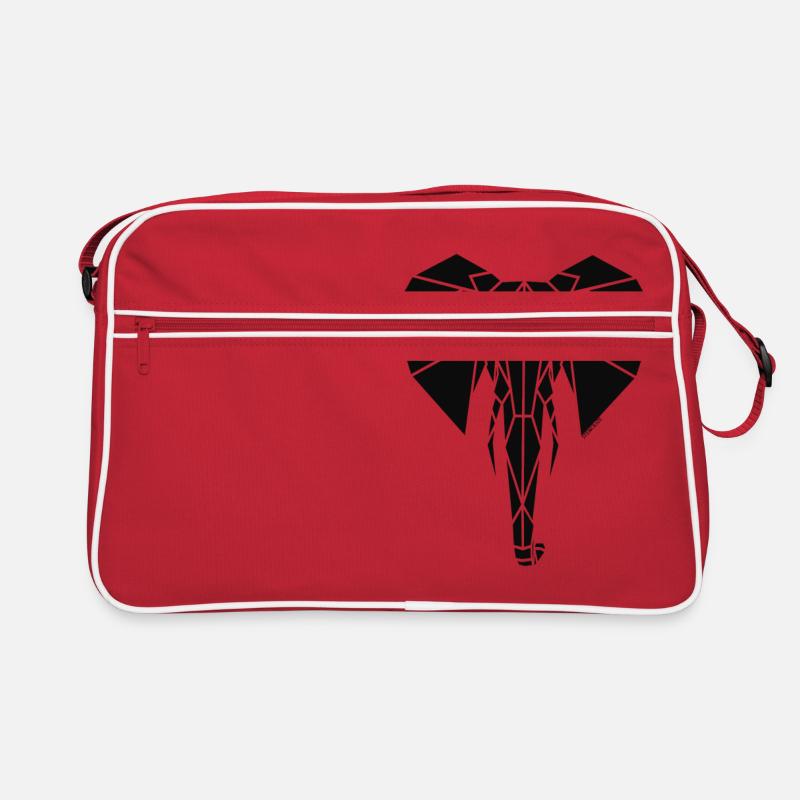 Geometric Stencilize Elephant Retro Bag