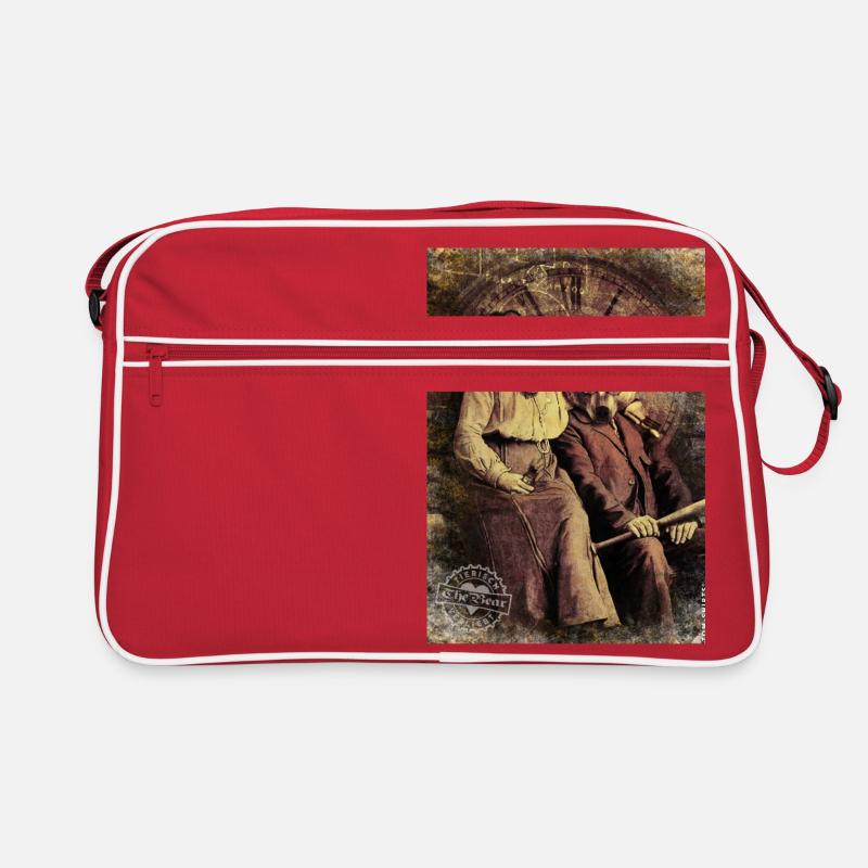 bears/Bären - Retro Tasche - Rot/Weiß