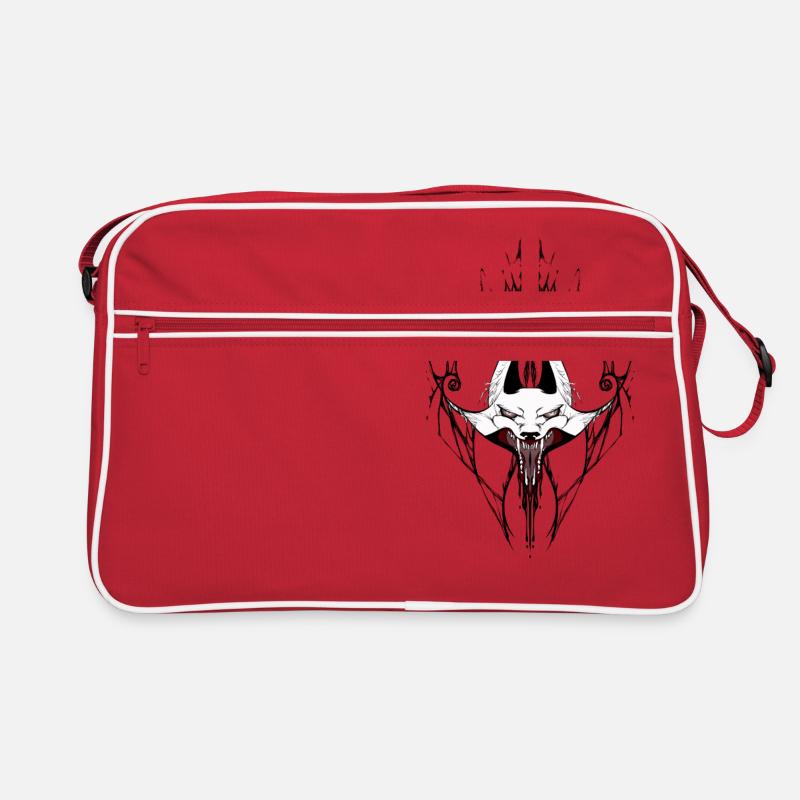 Wolf - Retro Tasche - Rot/Weiß