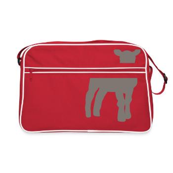 agneau - Sac Retro - rouge/blanc - Devant