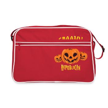 Républicain effrayant - Sac Retro - rouge/blanc - Devant