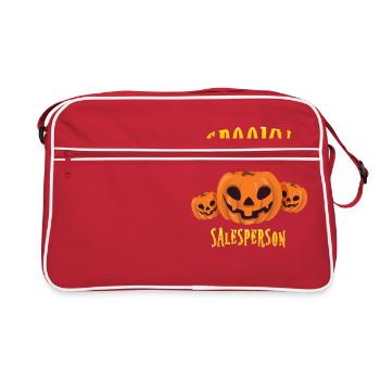 Vendeur effrayant - Sac Retro - rouge/blanc - Devant