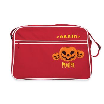 Spooky Printer - Retro Bag - red/white - Front
