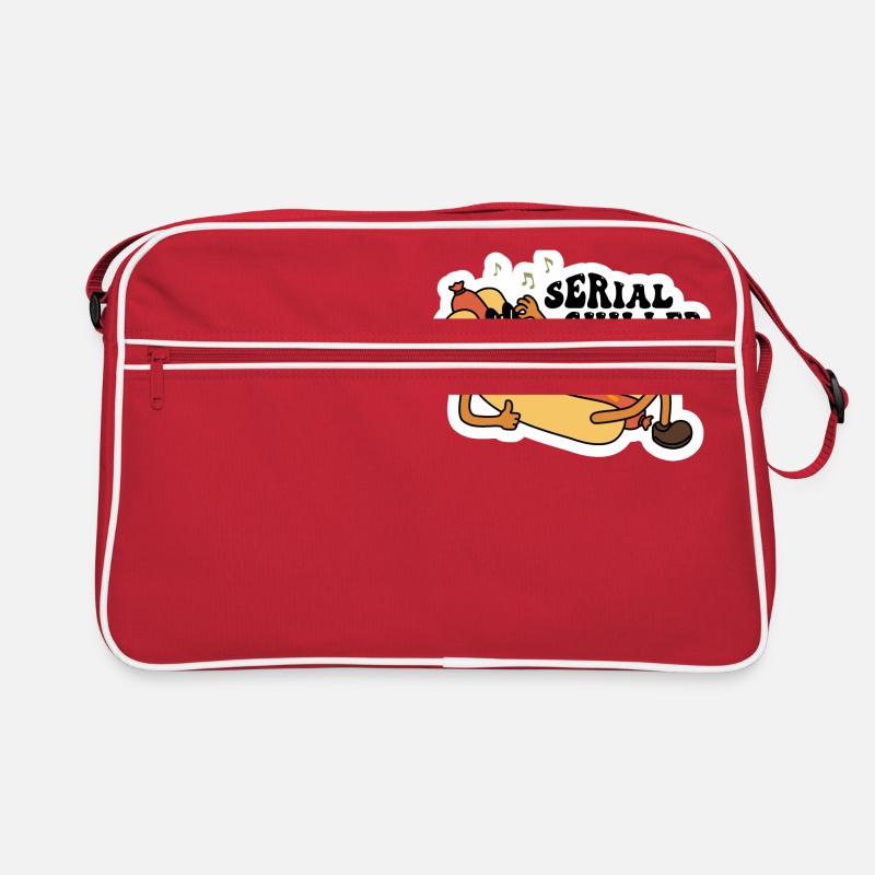 Conception de hot-dog sarcastique de refroidisseur en série Sac Retro