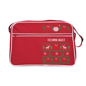 Un joyeux technologue - Sac Retro - rouge/blanc - Devant