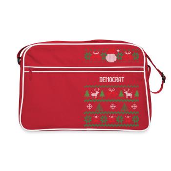 Un joyeux démocrate - Sac Retro - rouge/blanc - Devant
