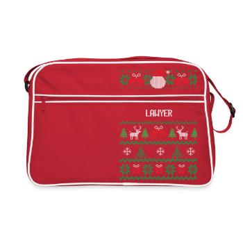 Un joyeux avocat - Sac Retro - rouge/blanc - Devant